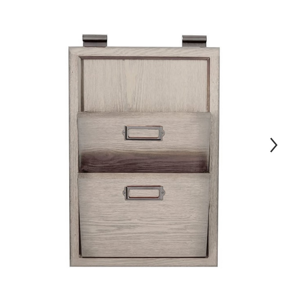 Pottery Barn - Daily Organization System - Hanging Letter Bin - Gray